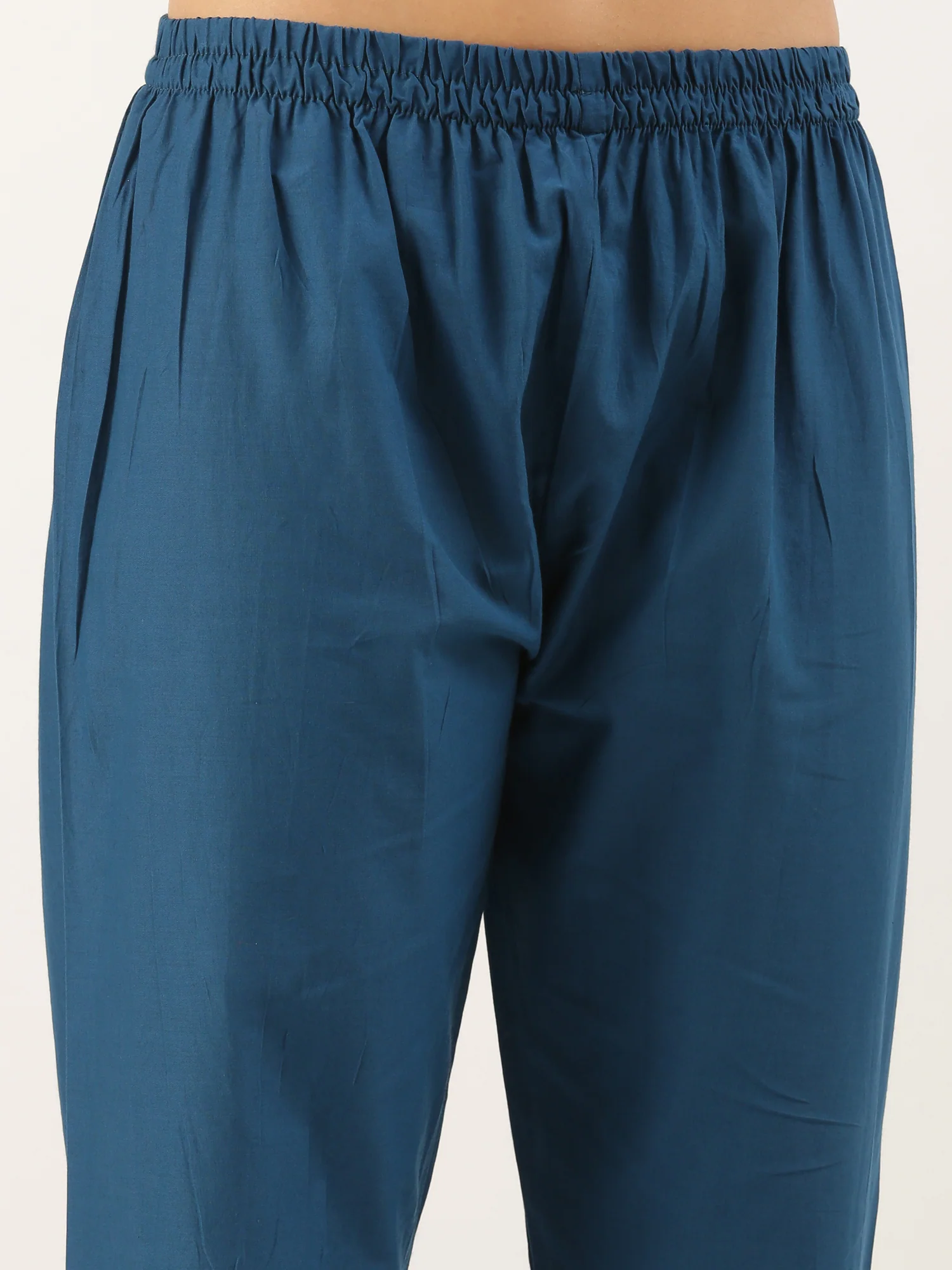 Blue Rayon Embroidery Three Piece Suit Set - Image 6