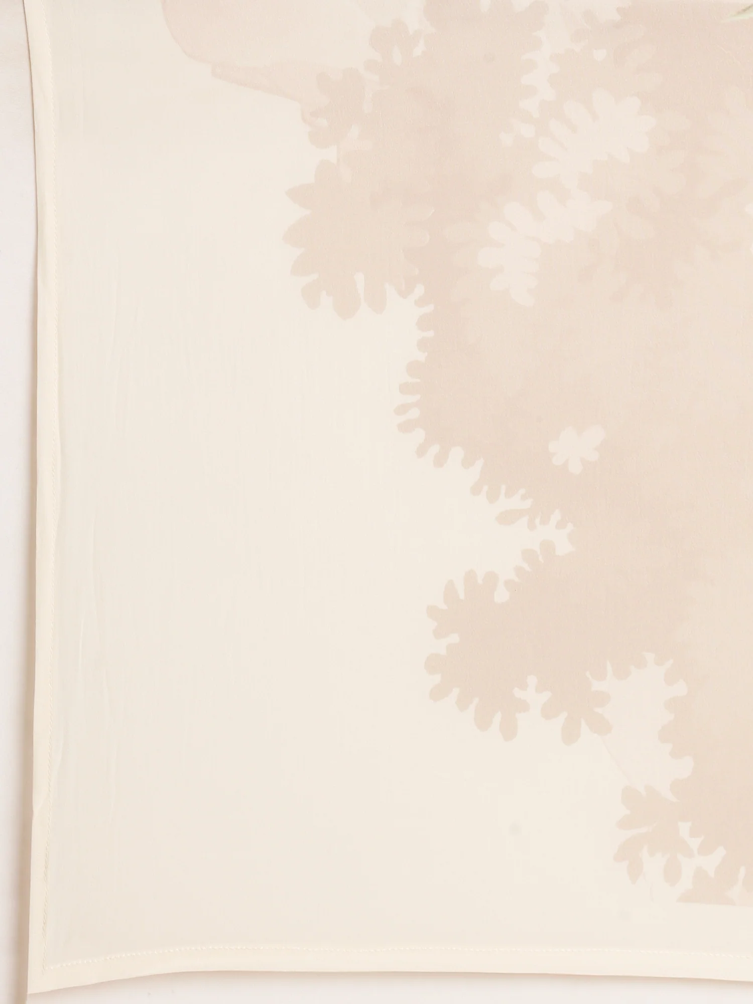 Cream Crepe Printed Embroidery Three Piece Suit Set - Image 7