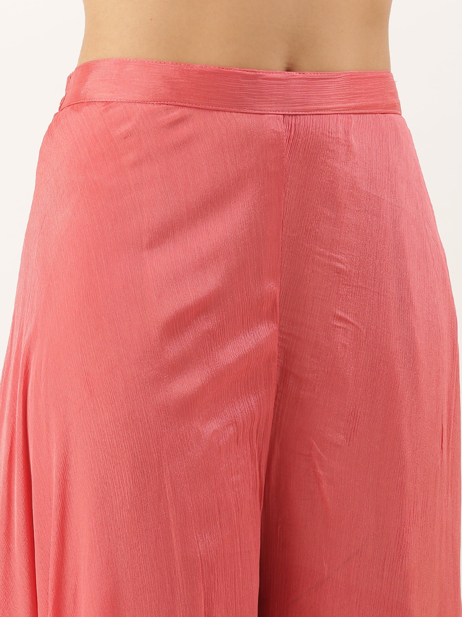 Gajari Tissue Embroidered Peplum With Palazzo - Image 7