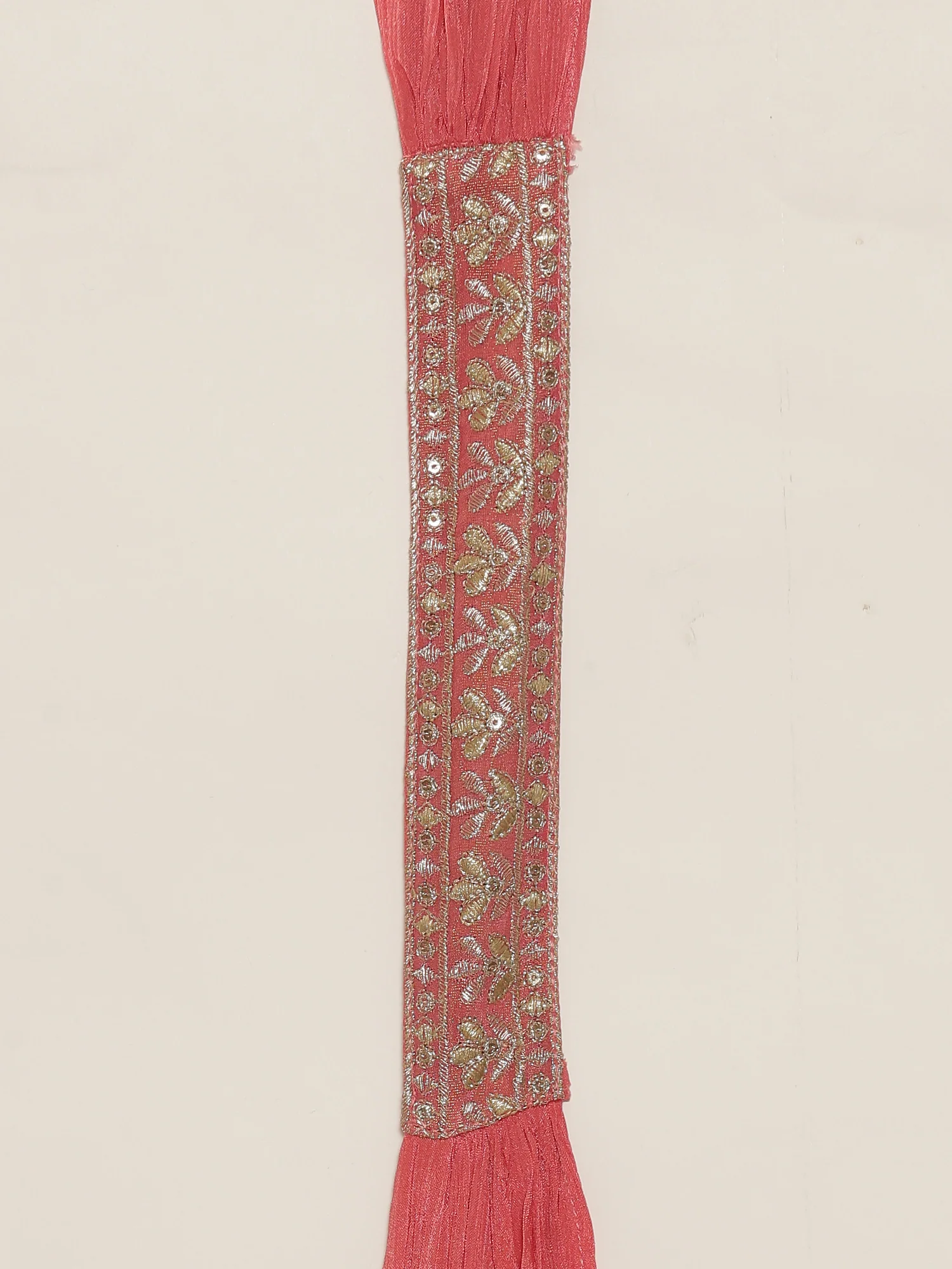 Gajari Tissue Embroidered Peplum With Palazzo - Image 9
