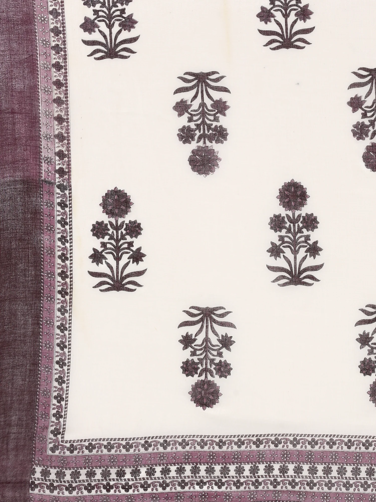Grape Chikan Anarkali Three Piece Suit Set - Image 8