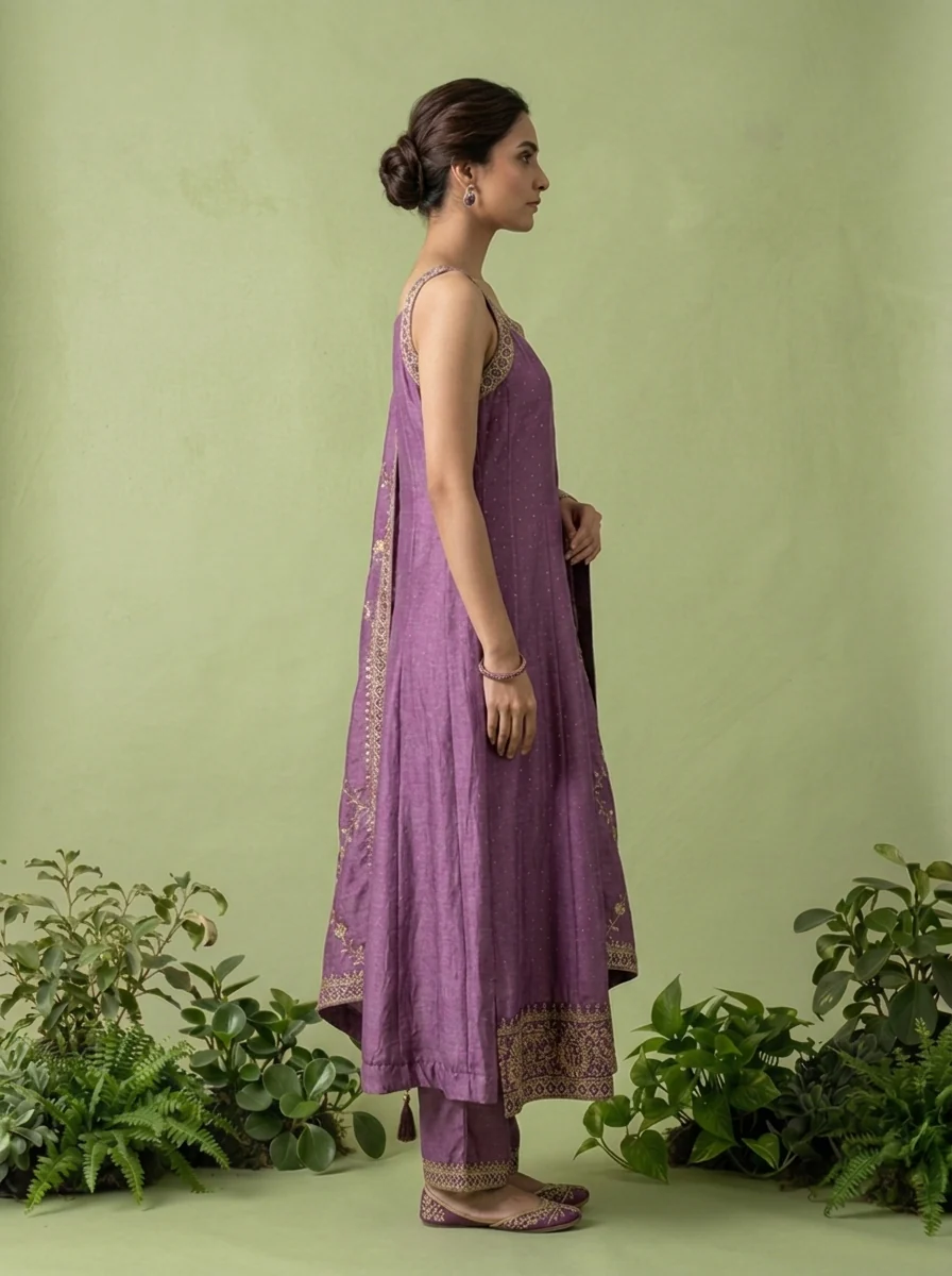 Lavender Silk Three Piece Set - Image 3