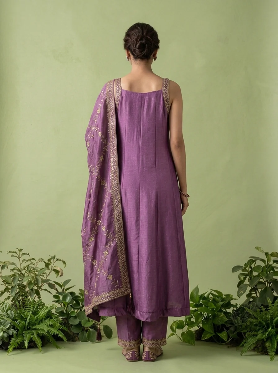Lavender Silk Three Piece Set - Image 4
