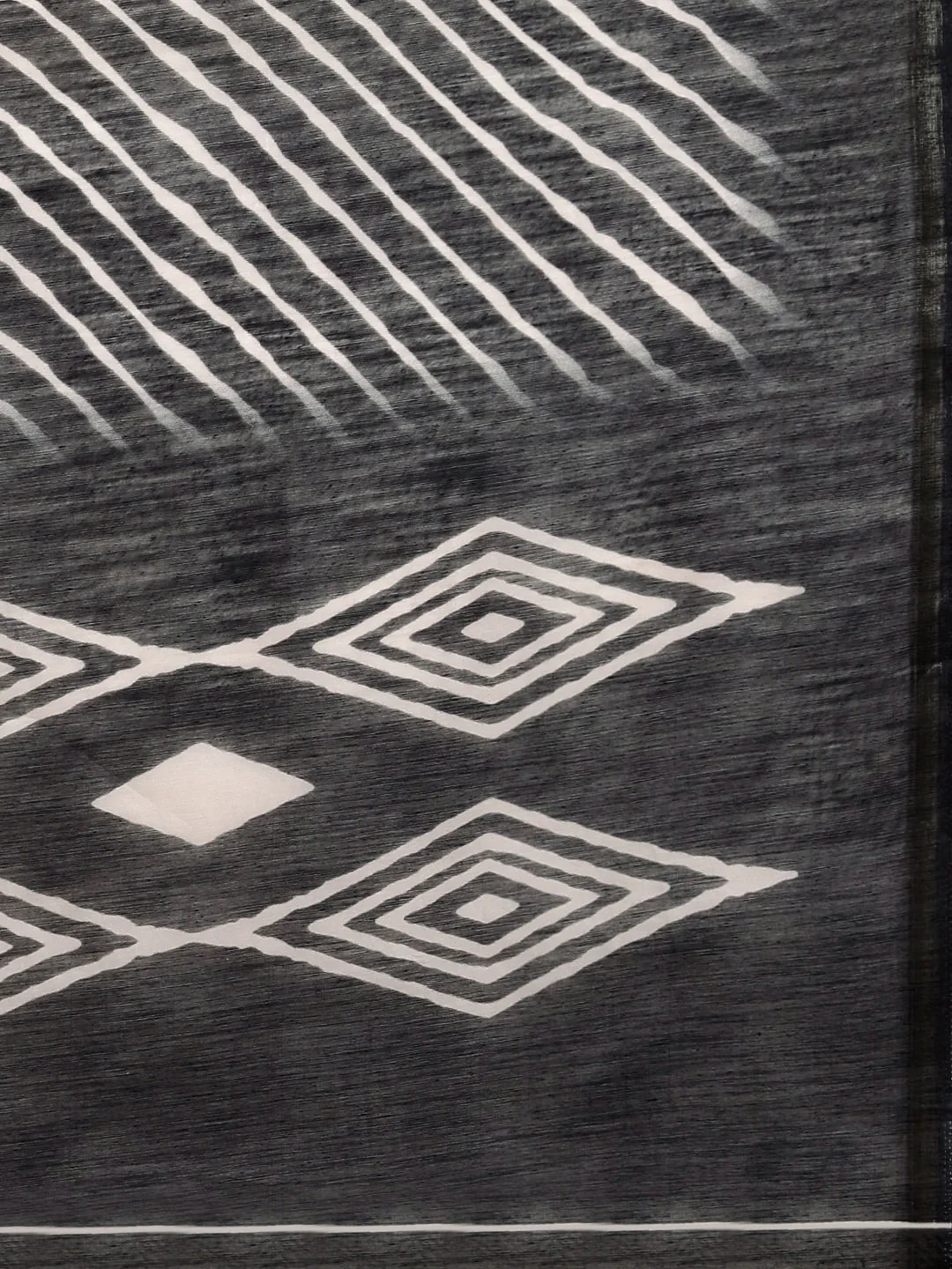 Neerus Black Color Dupion Fabric Saree - Image 4