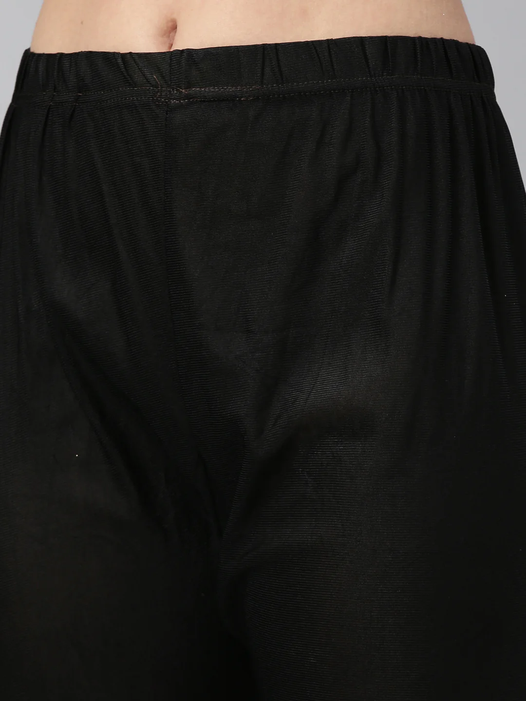 Neerus Black Color Dupion Silk Fabric Readymade Suits - Image 8