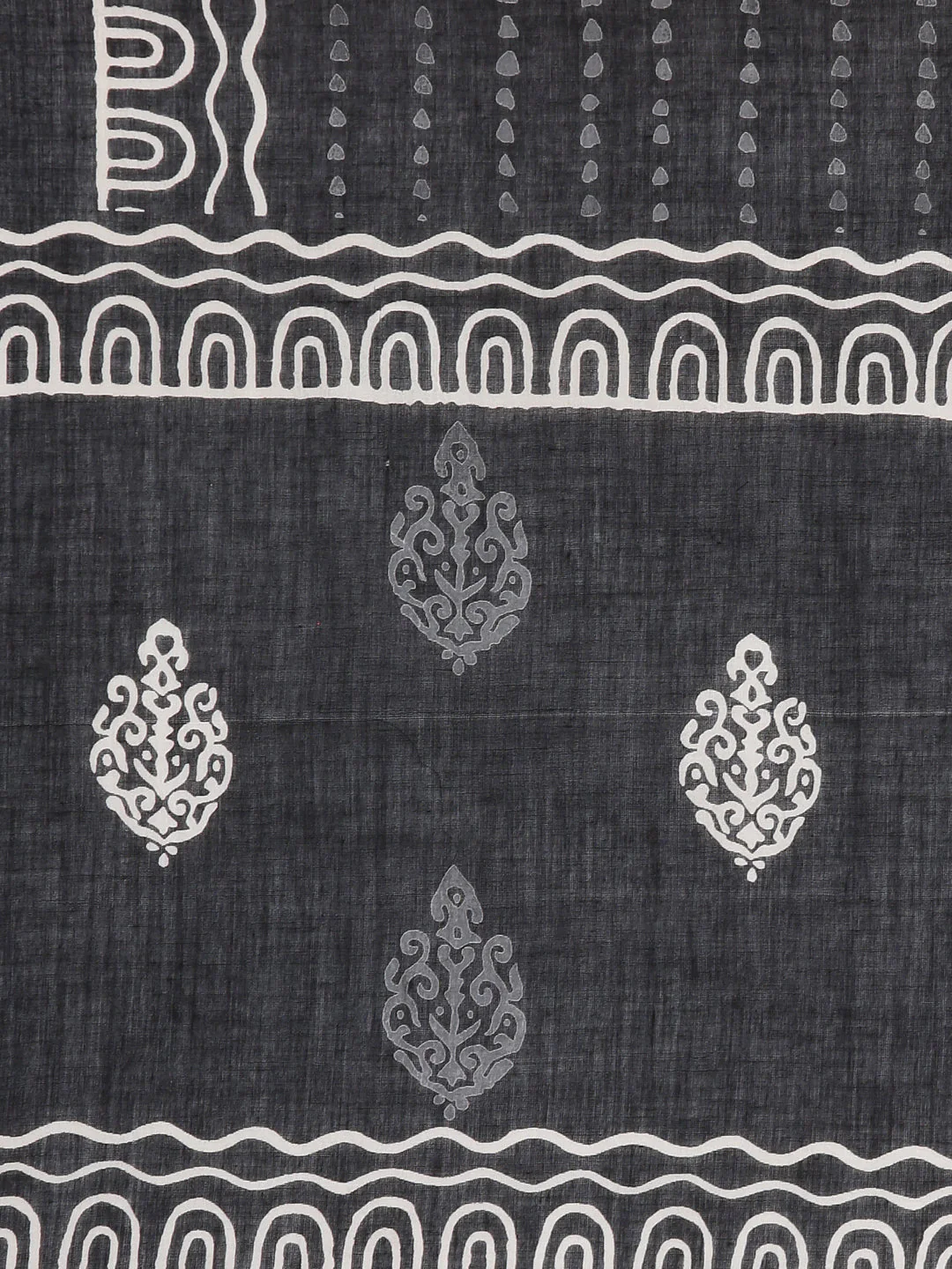 Neerus Black Panelled Straight Floral Readymade Suits - Image 7