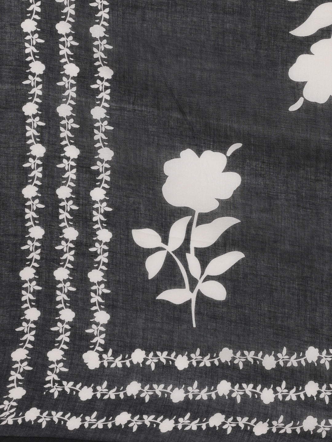 Neerus Black Printed Straight Kurta and Trousers With Dupatta - Image 6