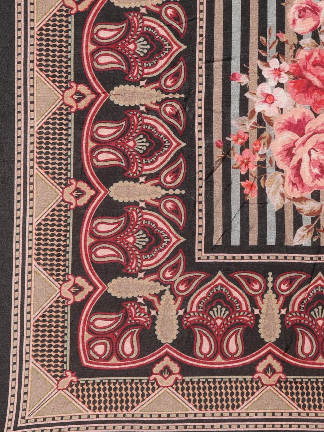 Neerus Black Regular Straight Floral Readymade Suits - Image 7