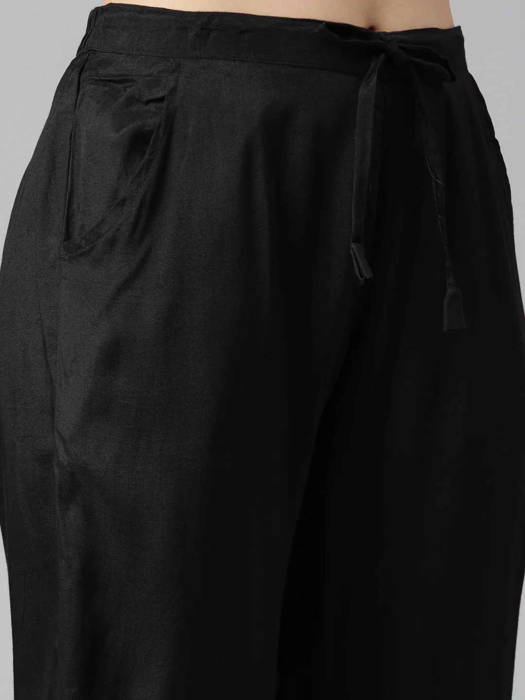 Neerus Black Regular Straight Printed Readymade Suits - Image 6
