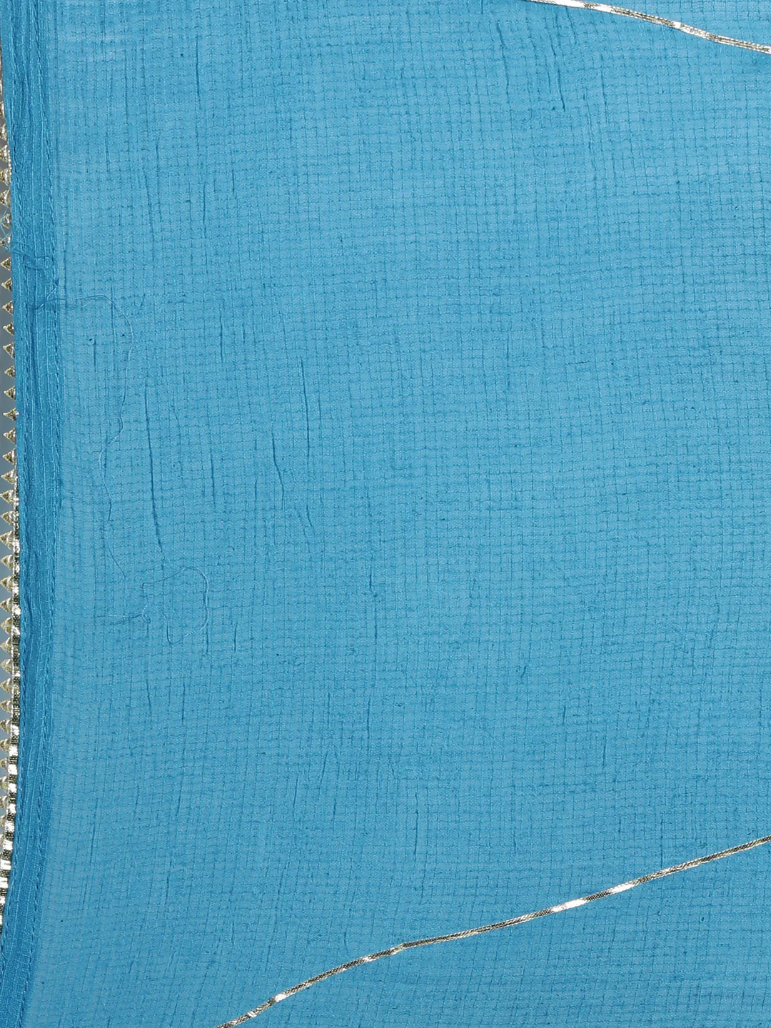 Neerus Blue Color Cotton Fabric Kurta Set - Image 6