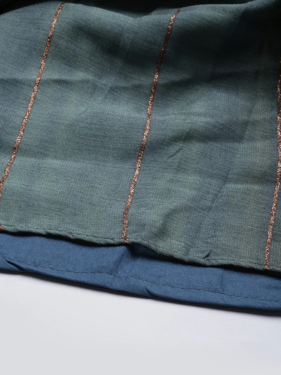 Neerus Blue Color Silk Fabric Kurta - Image 7