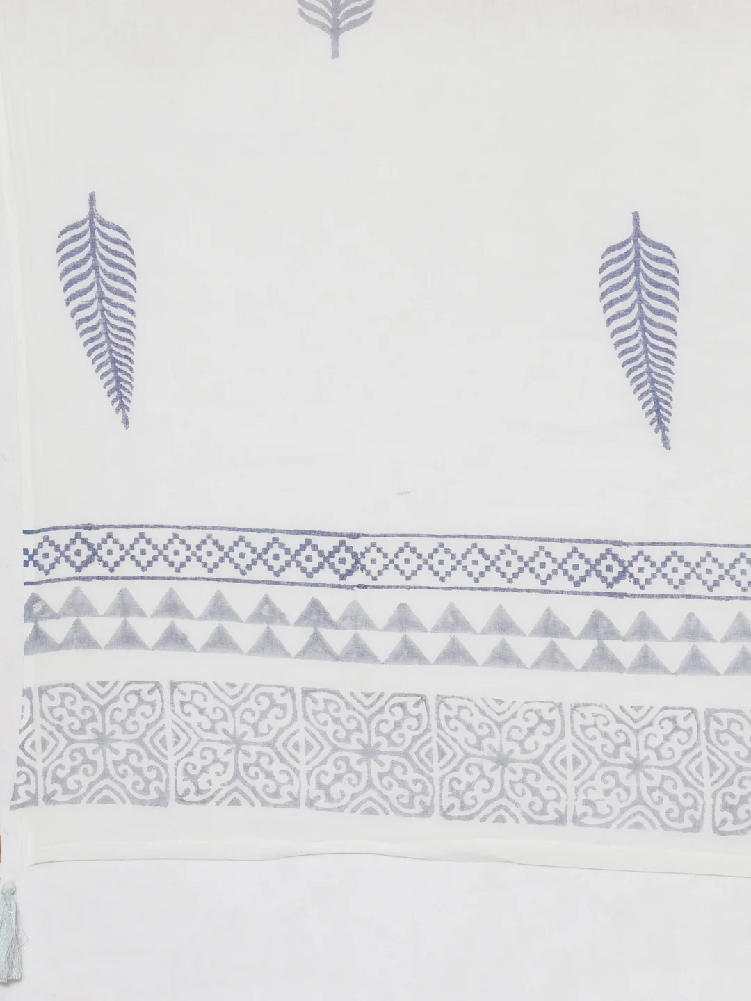Neerus Blue Printed Anarkali Kurta and Trousers With Dupatta - Image 7