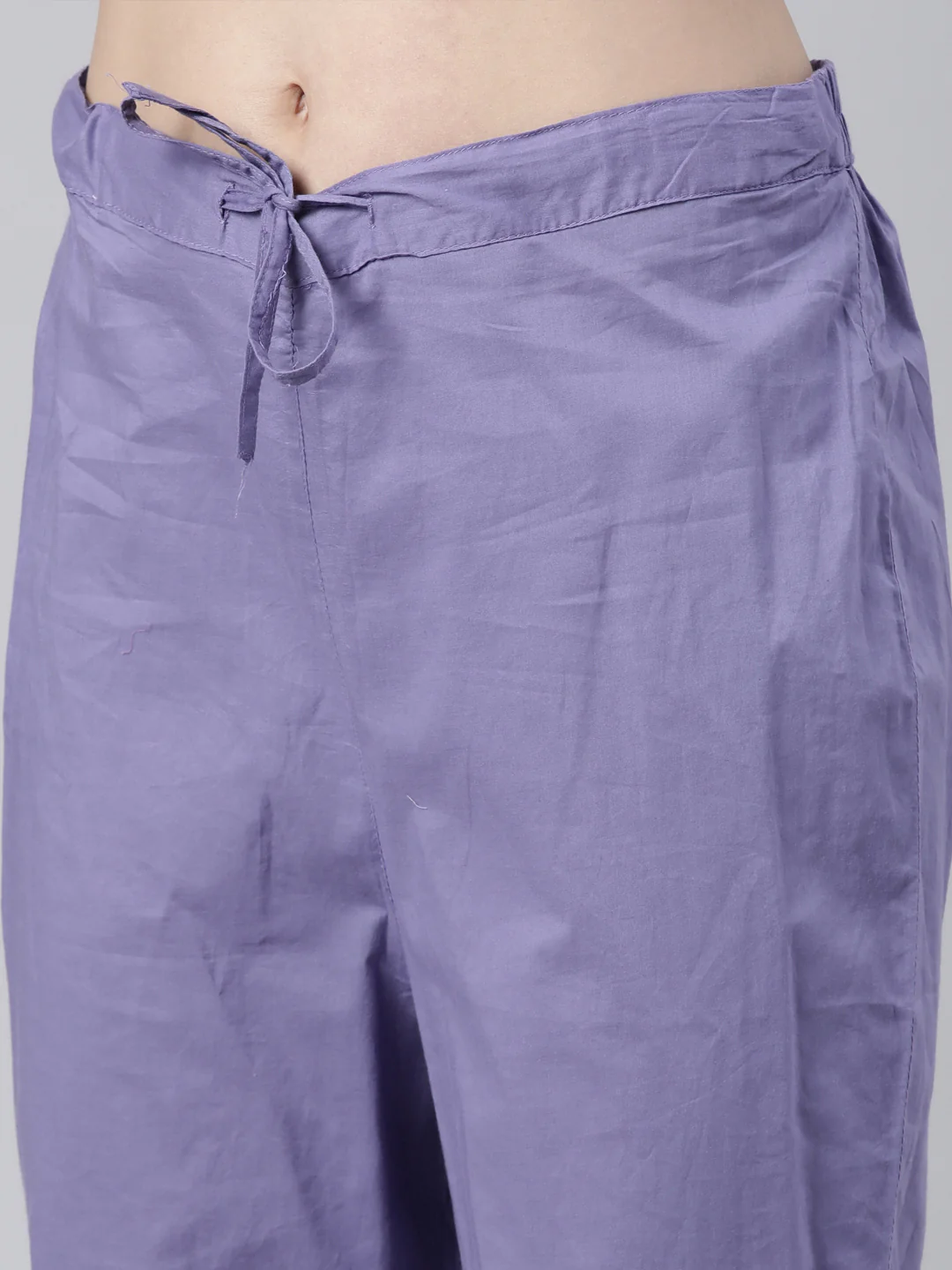 Neerus Blue Regular Straight Floral Kurta And  Trousers With Dupatta - Image 5