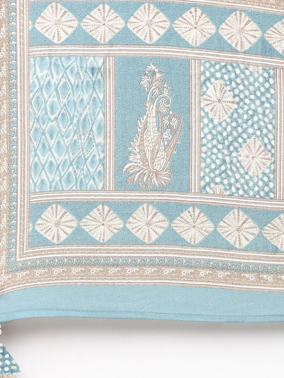 Neerus Blue Regular Straight Yoke Design Readymade suits - Image 7