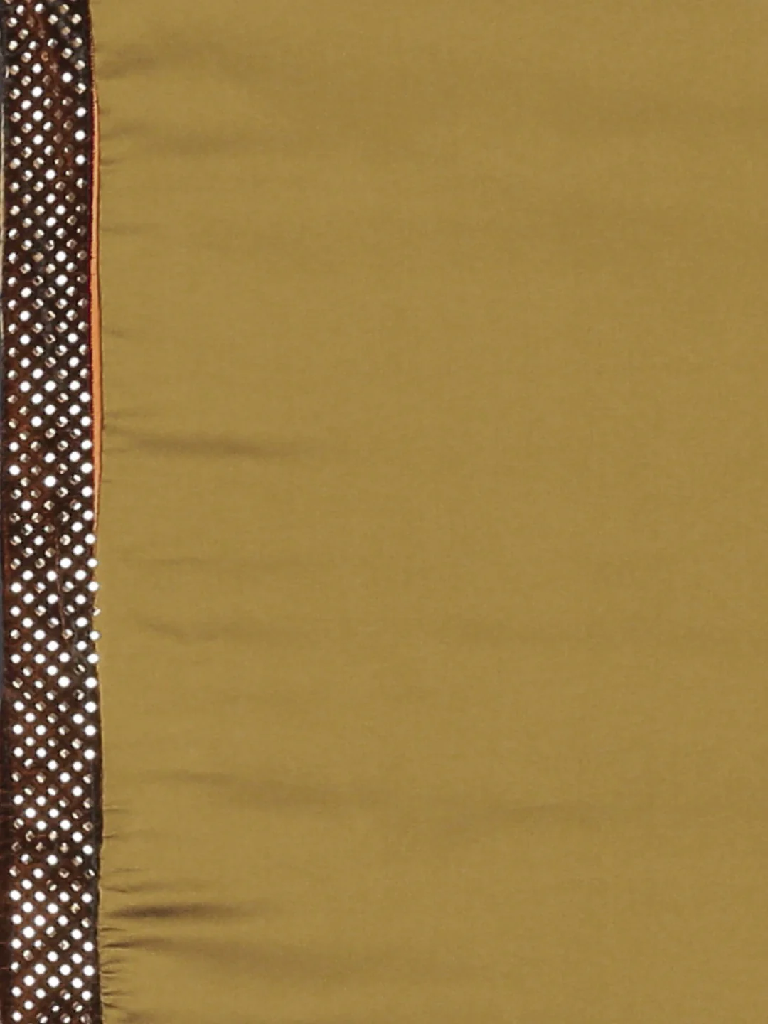 Neerus Brown Embellished Saree With Blouse - Image 6