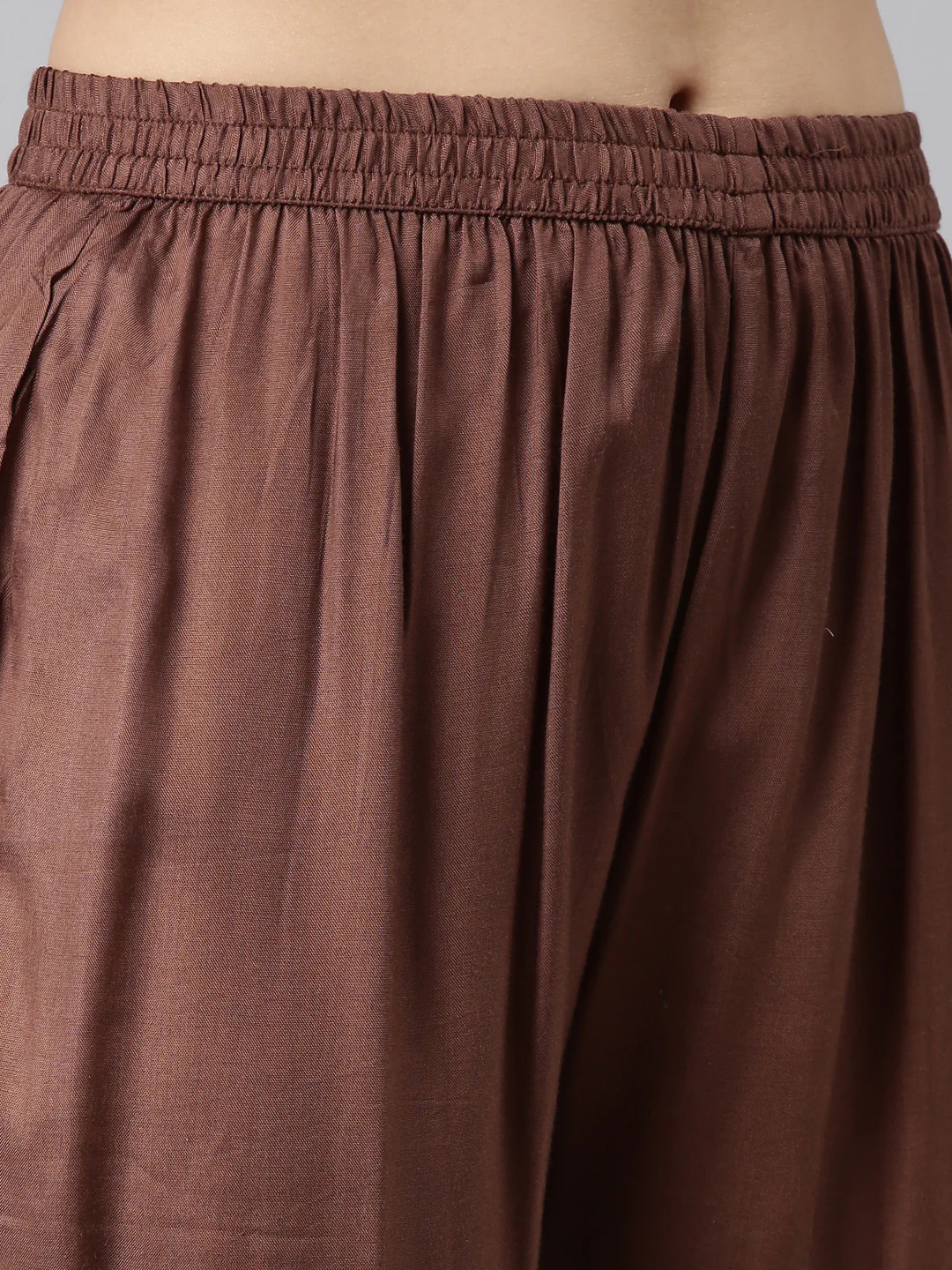 Neerus Brown Regular Straight Printed Readymade suits - Image 6