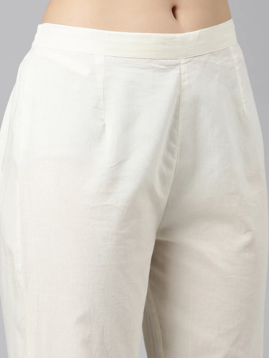 Neerus Cream Regular Straight Embroidered Readymade suits - Image 6