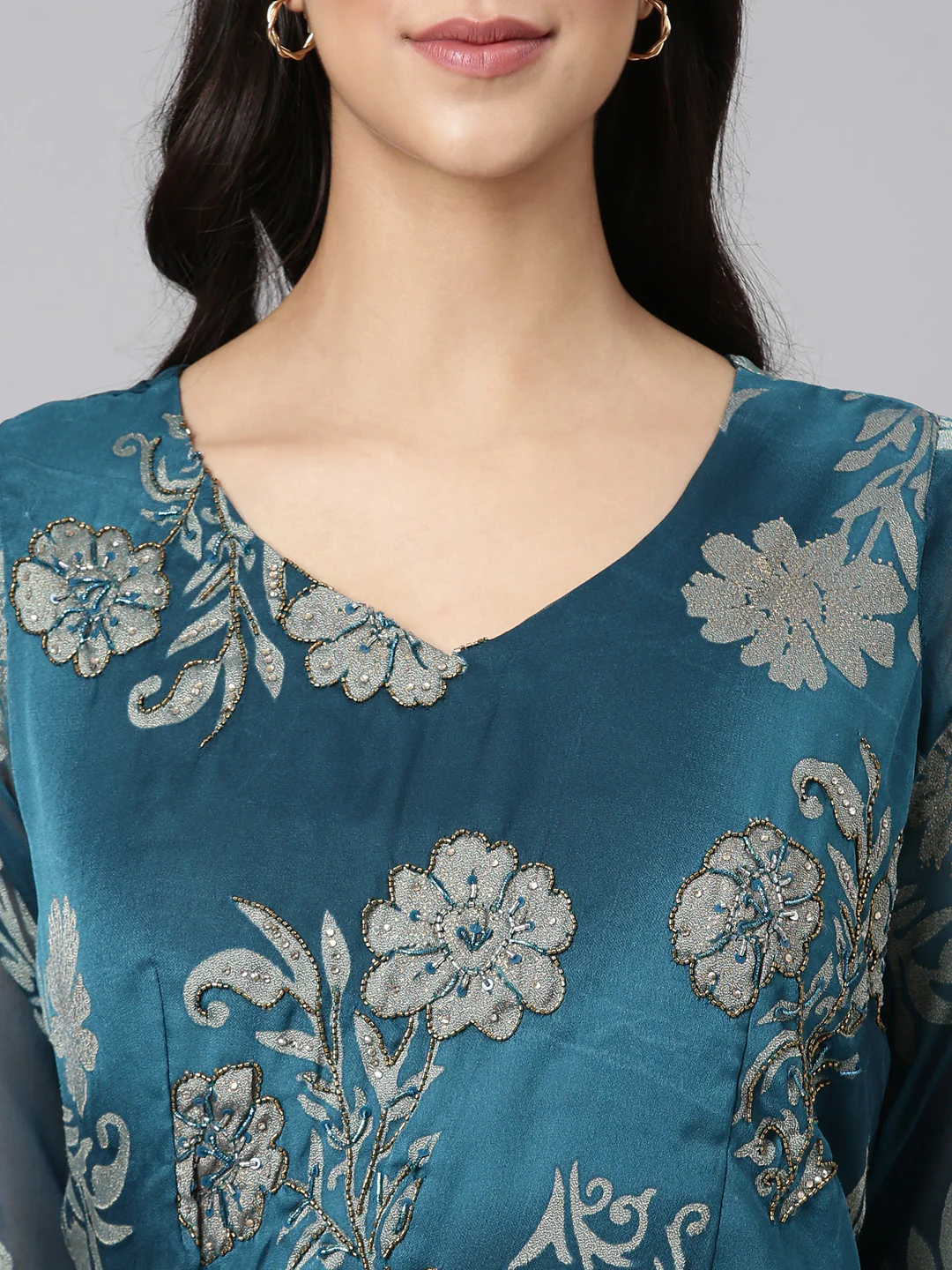 Neerus D Rama Casual Floral Maxi Dresses - Image 2