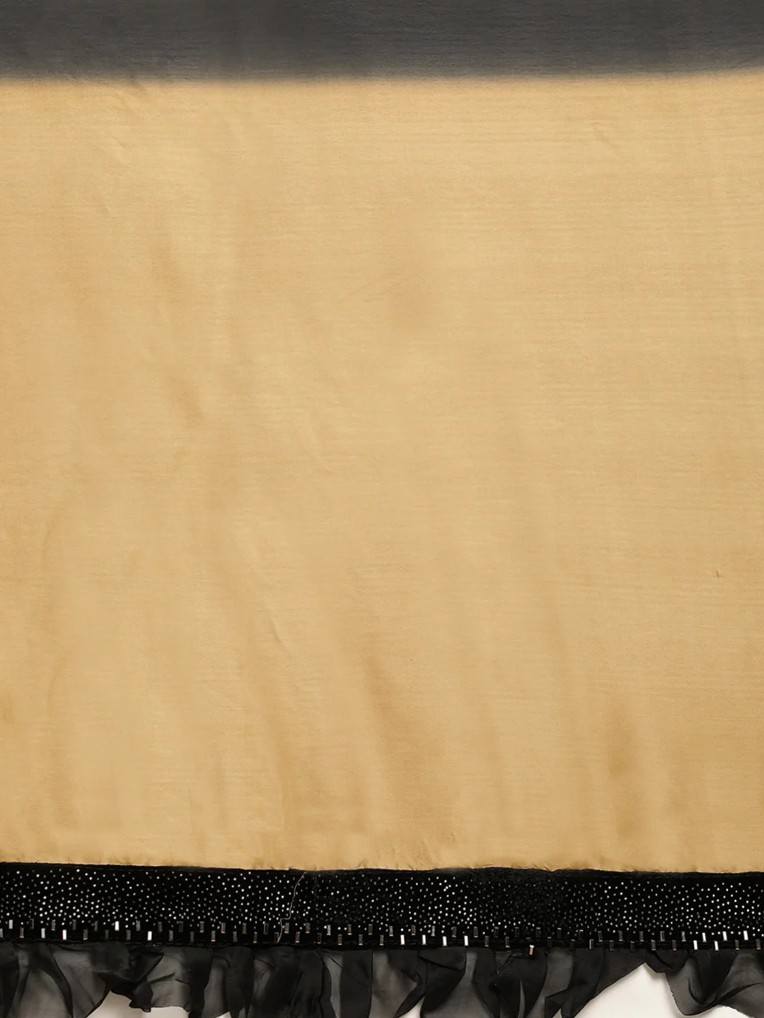 Neerus Gold & Black Embellished Saree With Blouse - Image 3