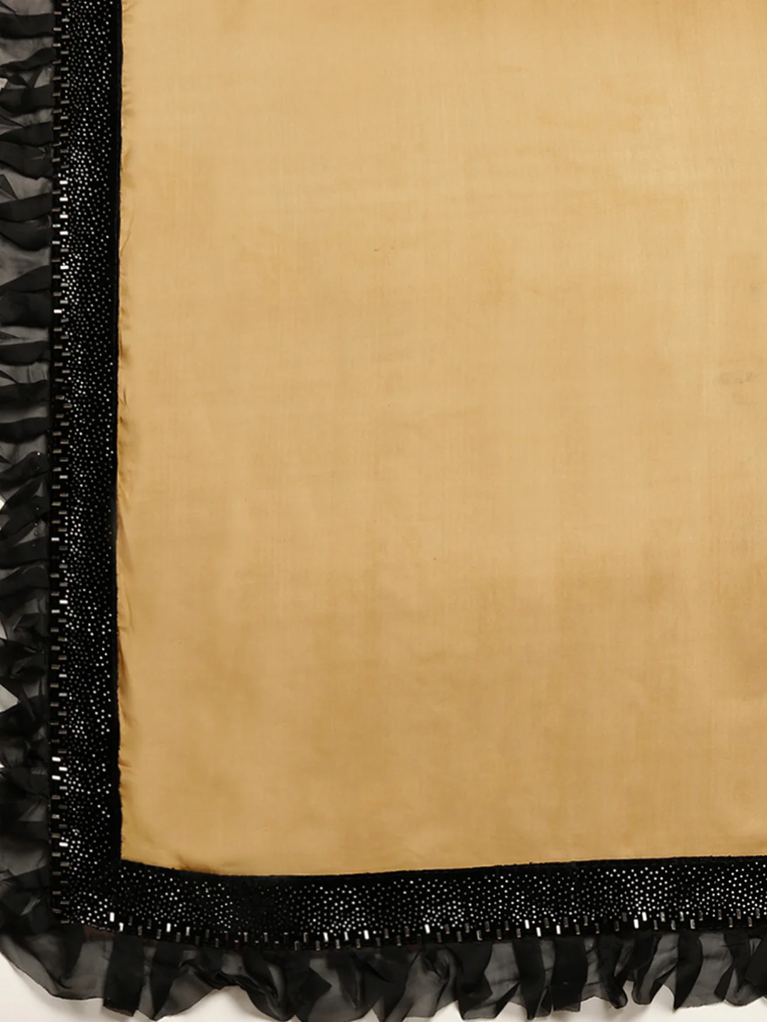 Neerus Gold & Black Embellished Saree With Blouse - Image 4