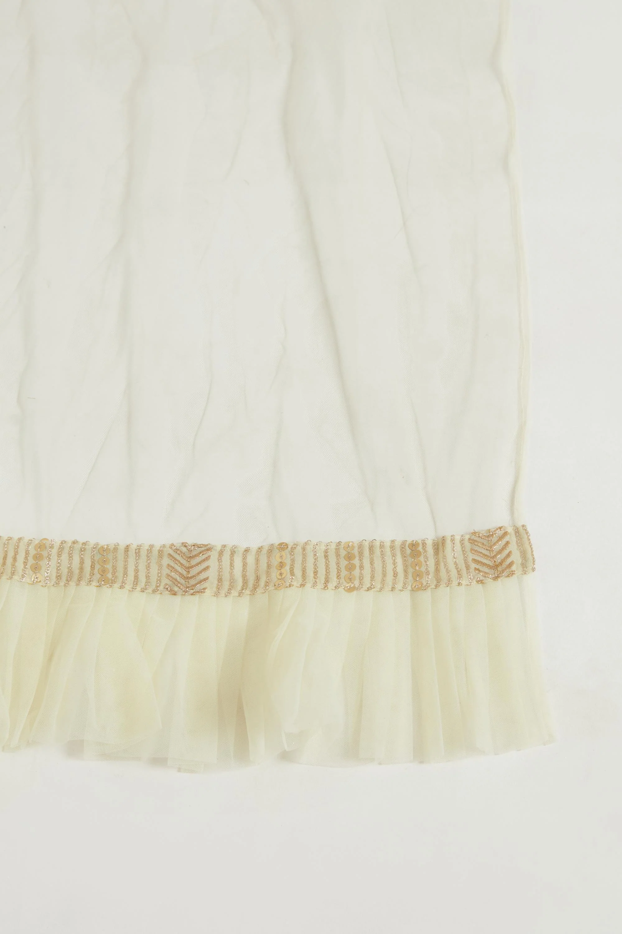 Neerus Gold Color Georgette Fabric Anarkali - Image 7