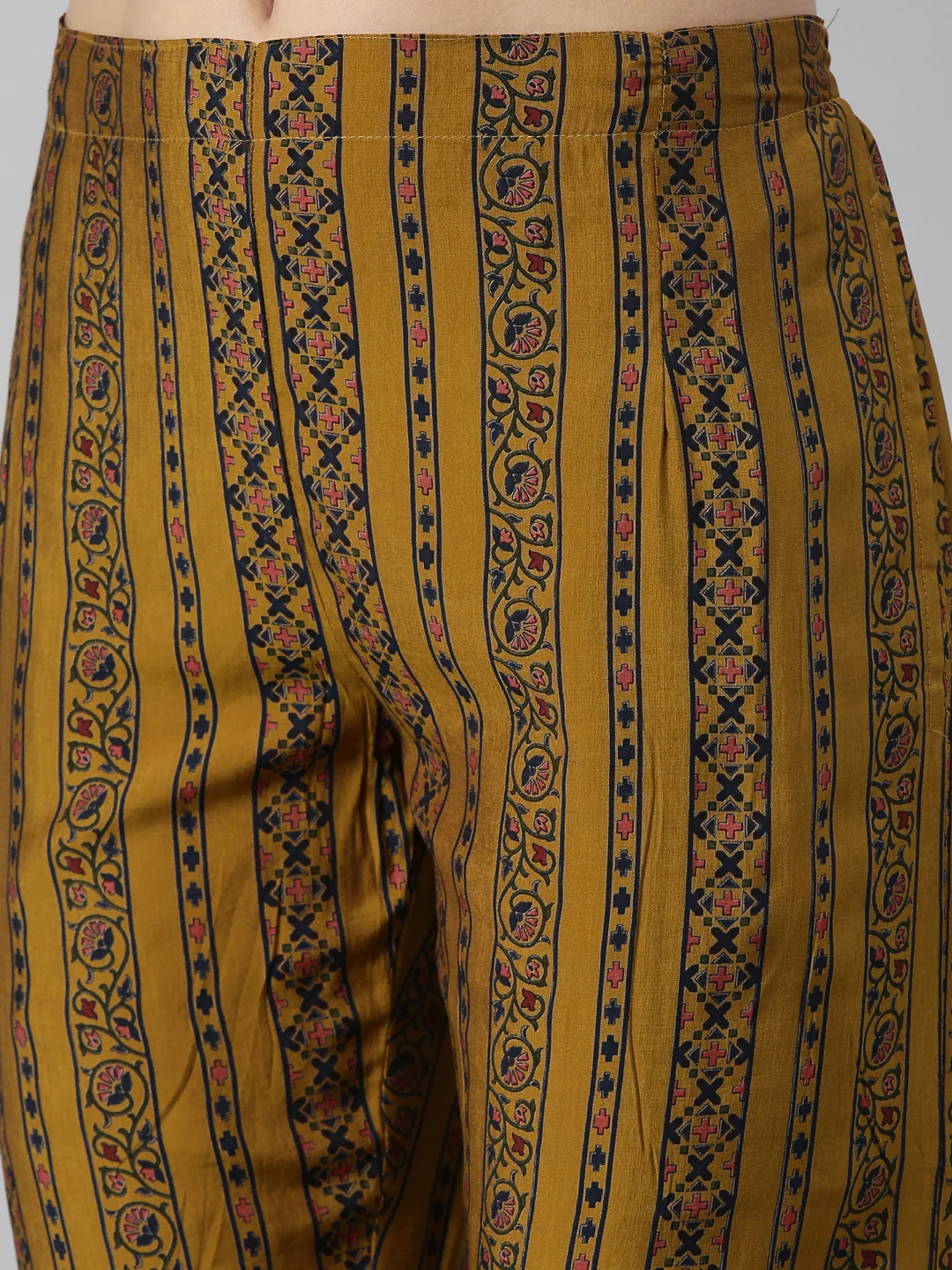Neerus Gold Color Model Fabric Kurta Set - Image 18