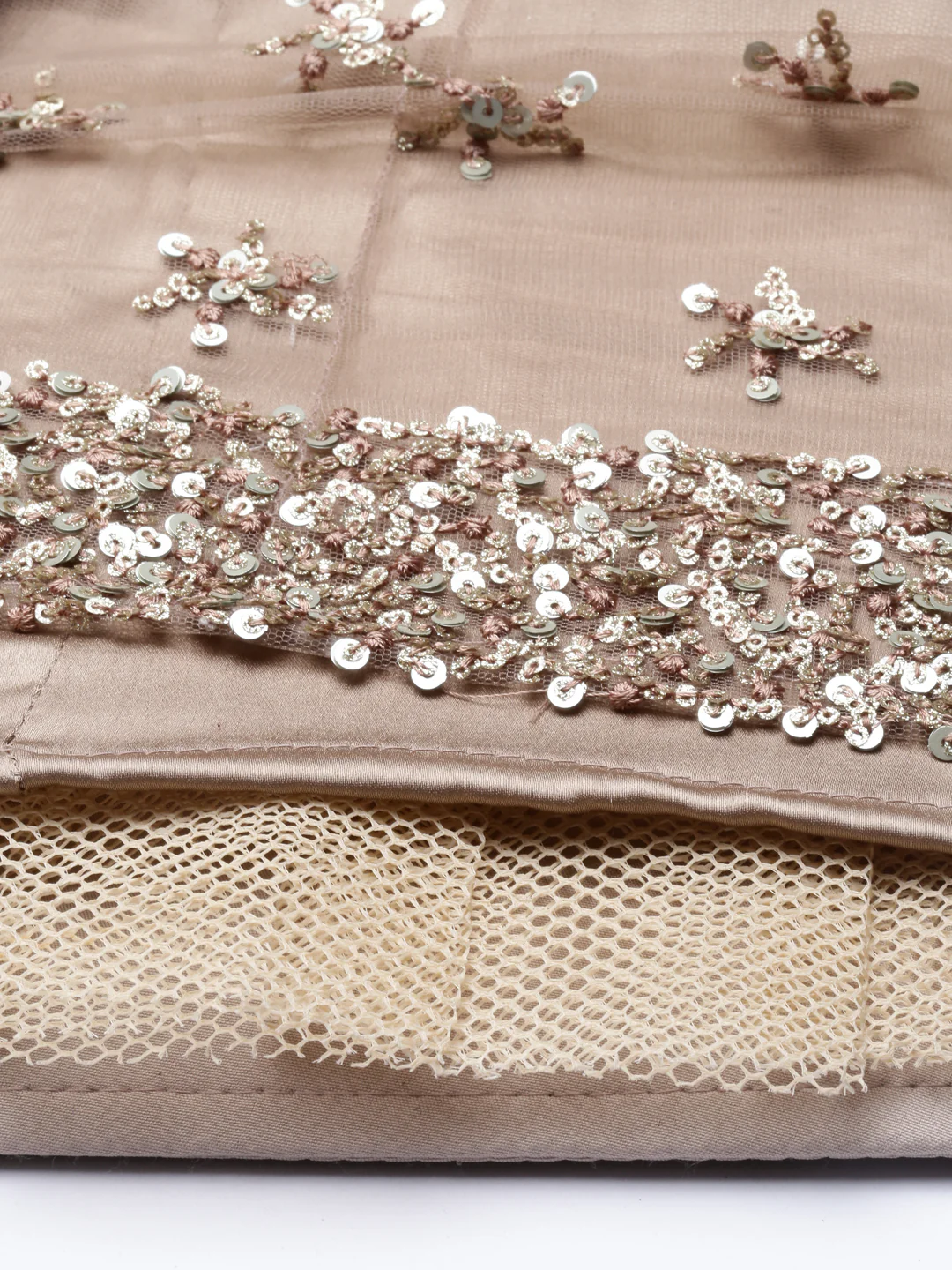Neerus Gold Color Nett Fabric Lehenga Set - Image 35