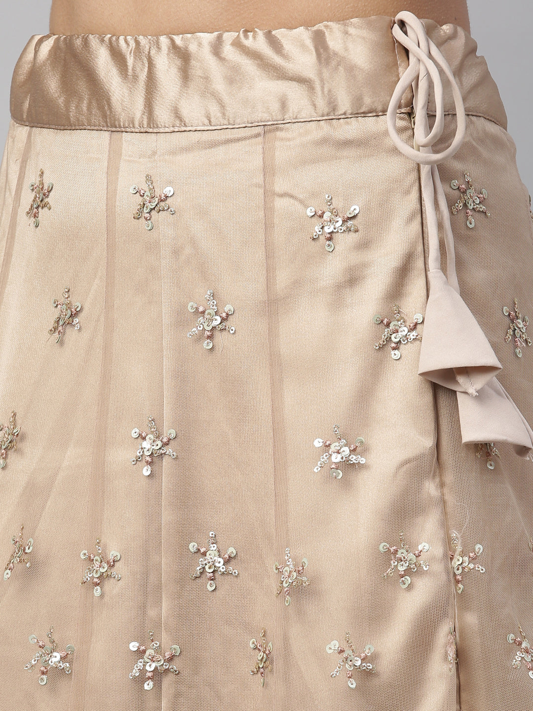 Neerus Gold Color Nett Fabric Lehenga Set - Image 37