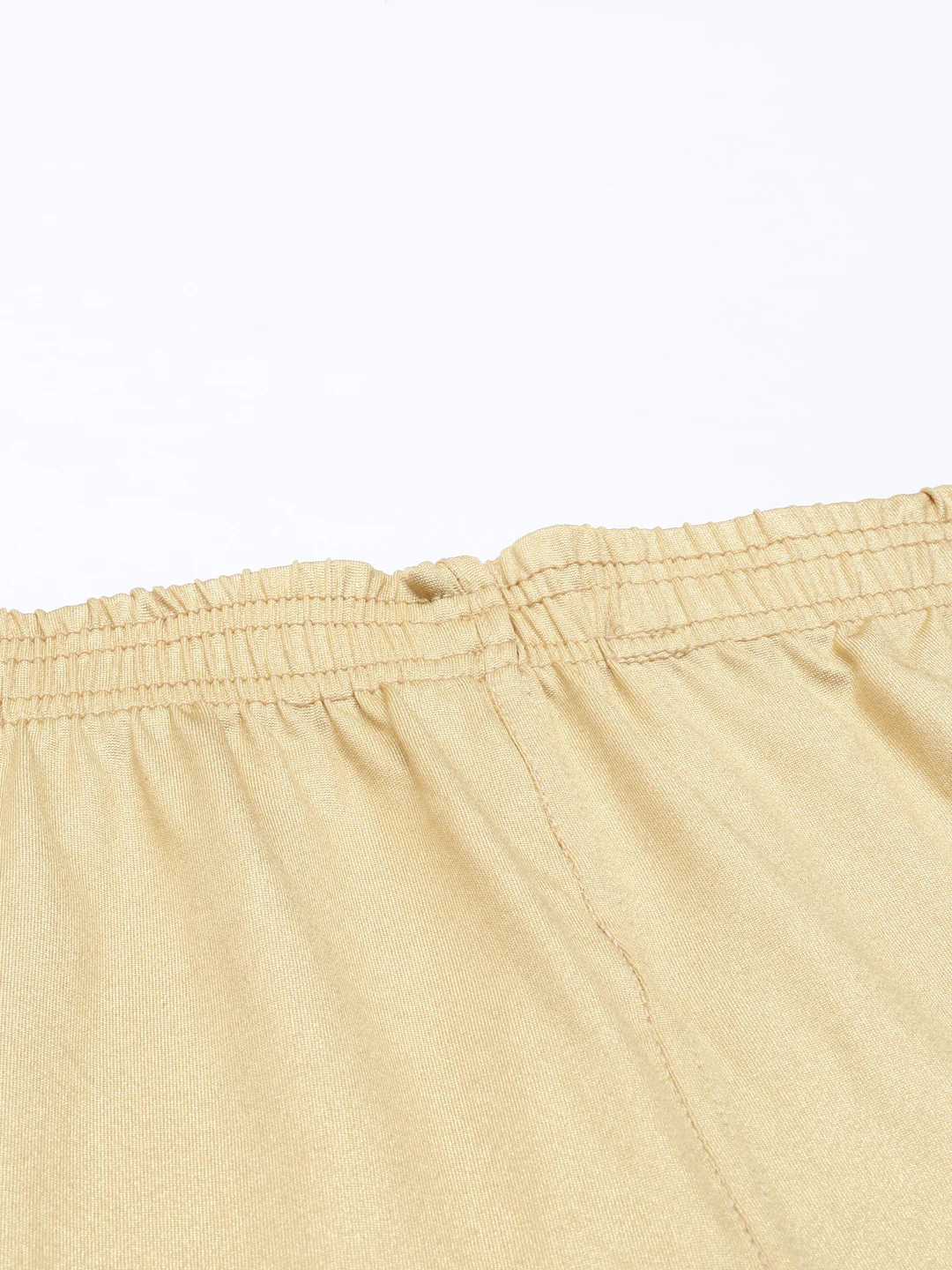 Neerus Gold Color Shimmer Fabric Leggings - Image 6