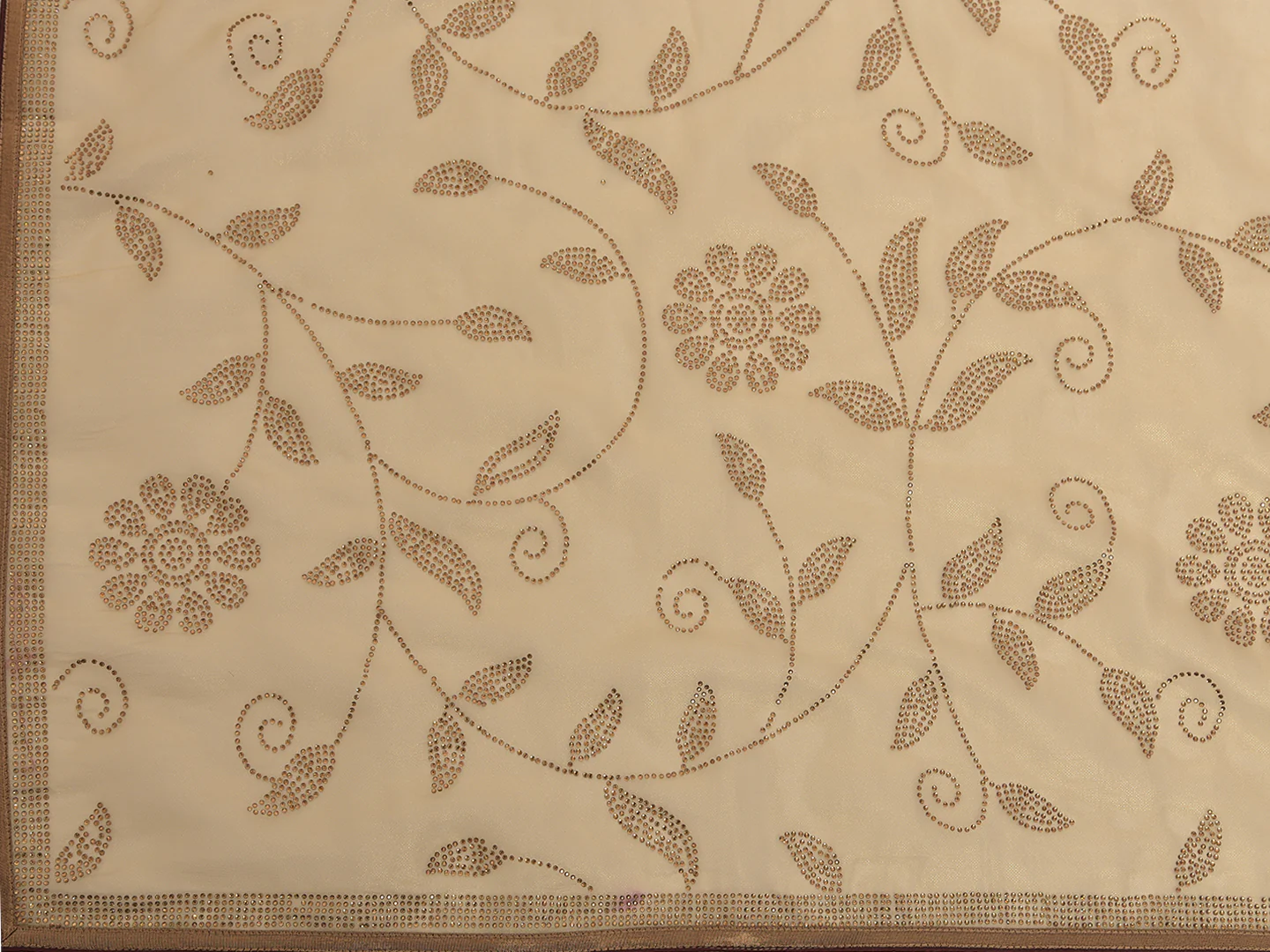 Neerus Gold Color Tissue Fabric Saree. - Image 4