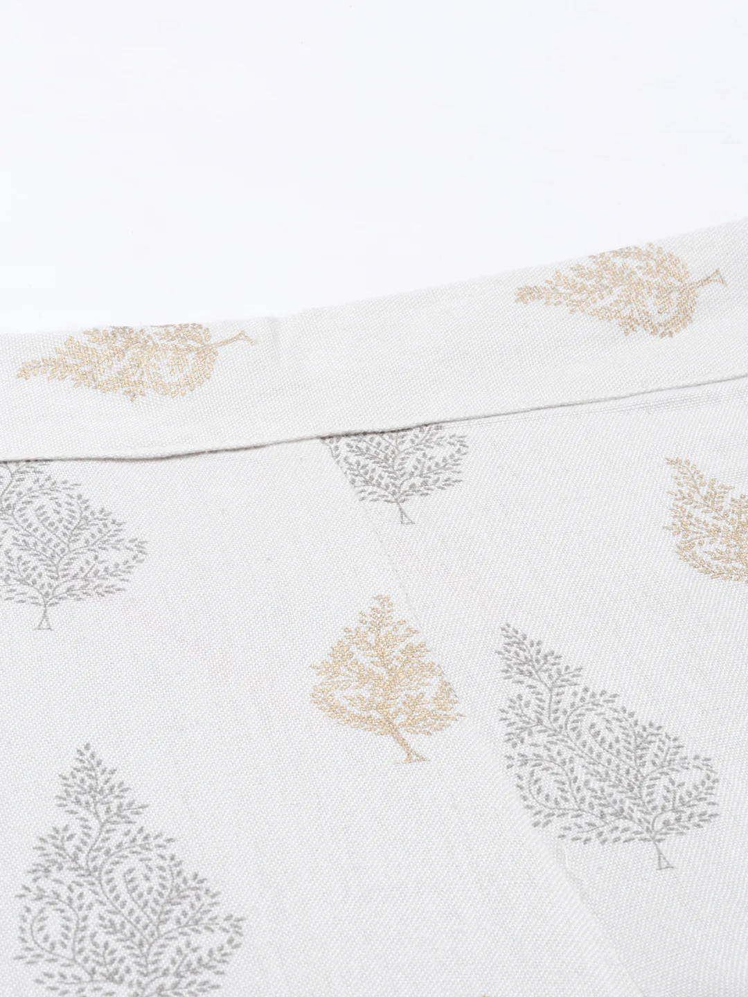 Neerus Gray Color Cotton Print Fabric Plazzo - Image 6