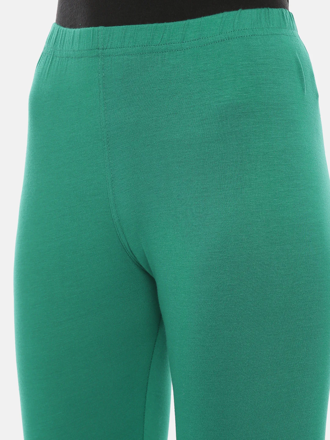 Neerus Green Color Lycra Fabric Leggings - Image 6