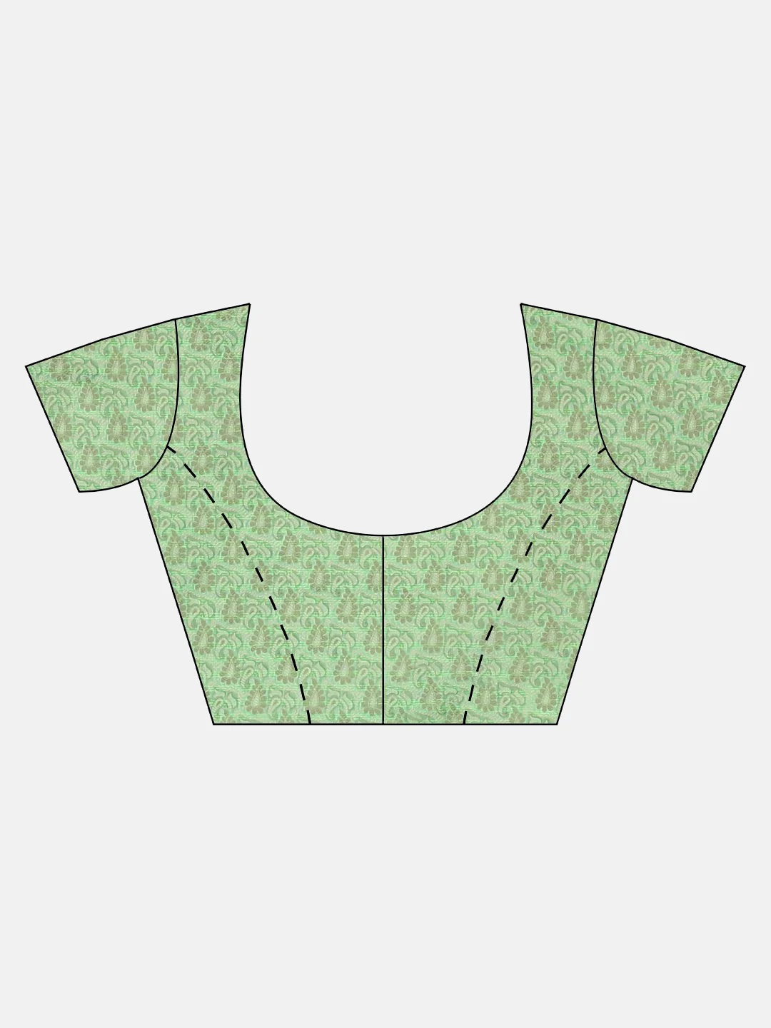 Neerus Green Color Silk Cotton Fabric Saree With Blouse Piece - Image 5