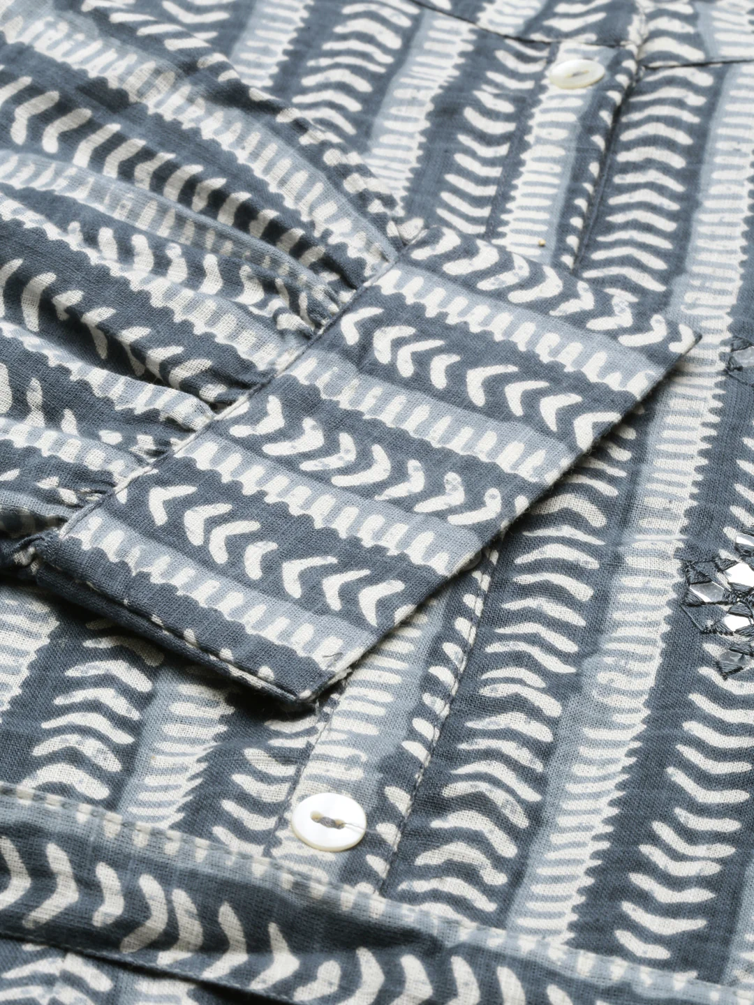 Neerus Grey Color Flex Fabric Kurta - Image 7