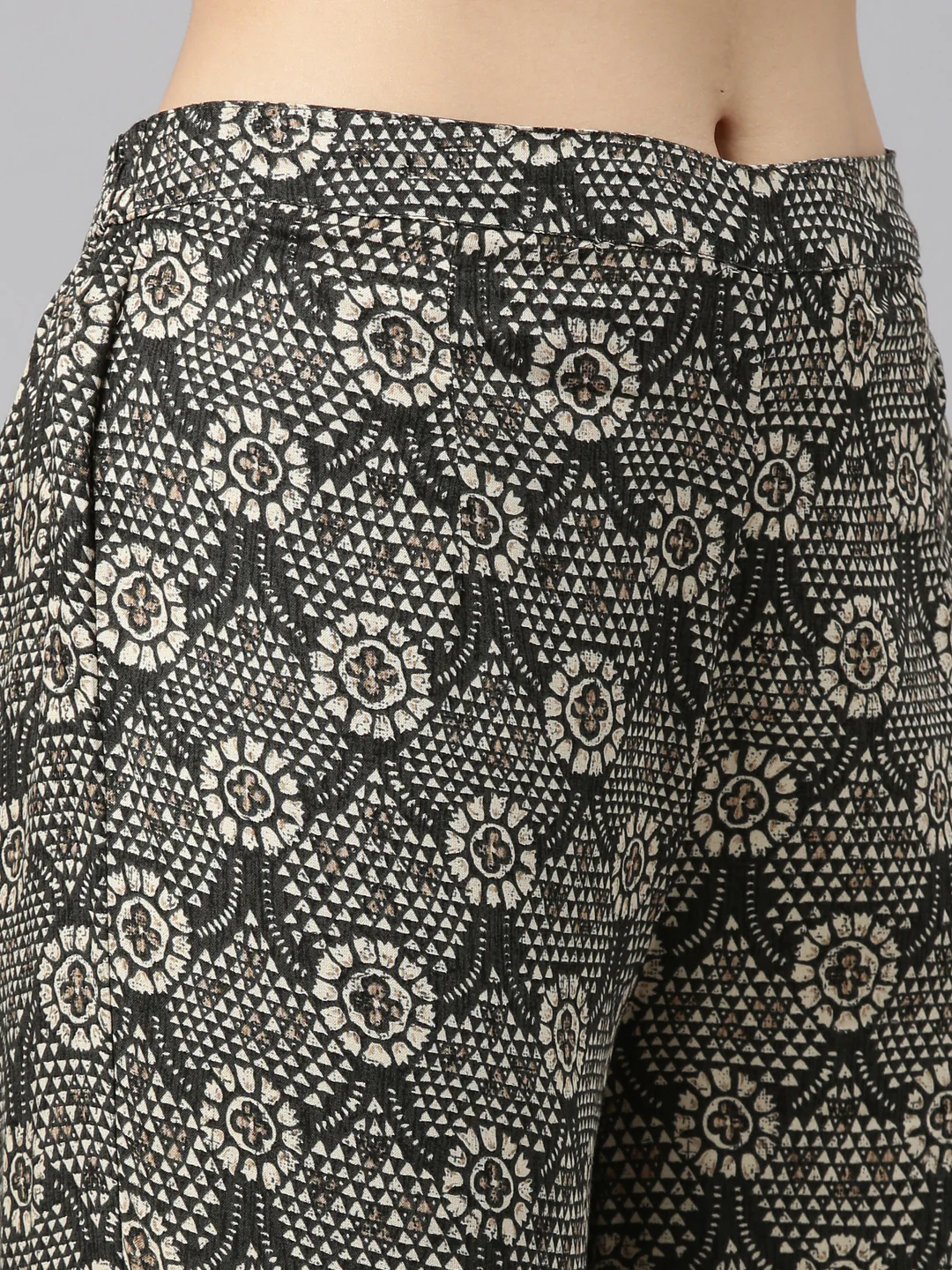 Neerus Grey Regular Straight Printed Kurta And Salwar - Image 6
