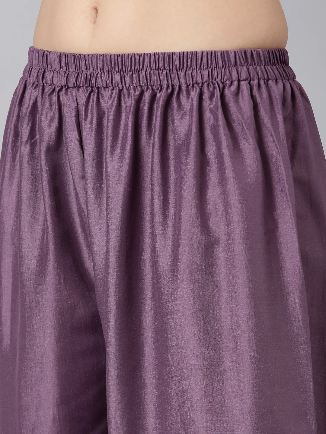 Neerus Lavender Regular Straight Solid Kurta And Salwar With Dupatta - Image 6