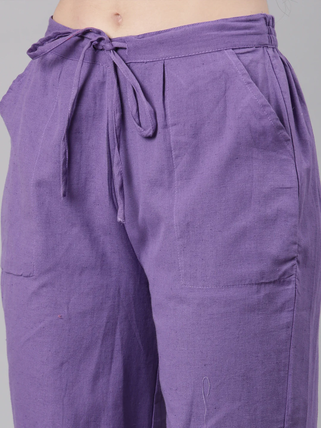Neerus Lavender Straight Casual Floral Kurta and Trouser with Dupatta - Image 7