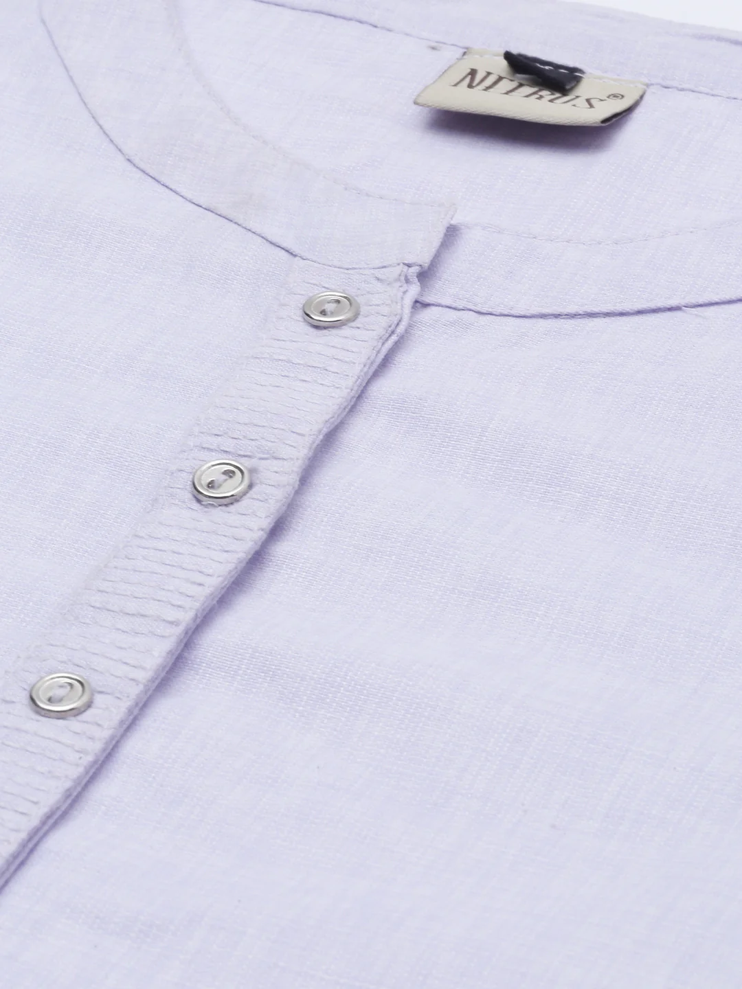 Neerus Light Violet Straight Kurta - Image 3