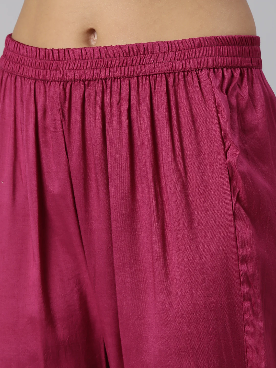 Neerus Magenta Regular Straight Floral Readymade suits - Image 6