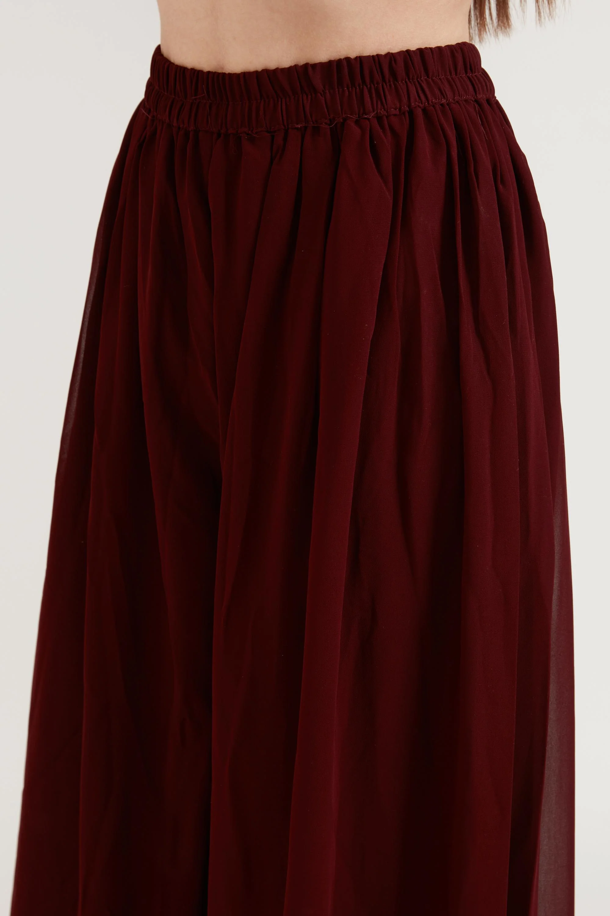 Neerus Maroon Color Georgette Fabric Suit Set - Image 8