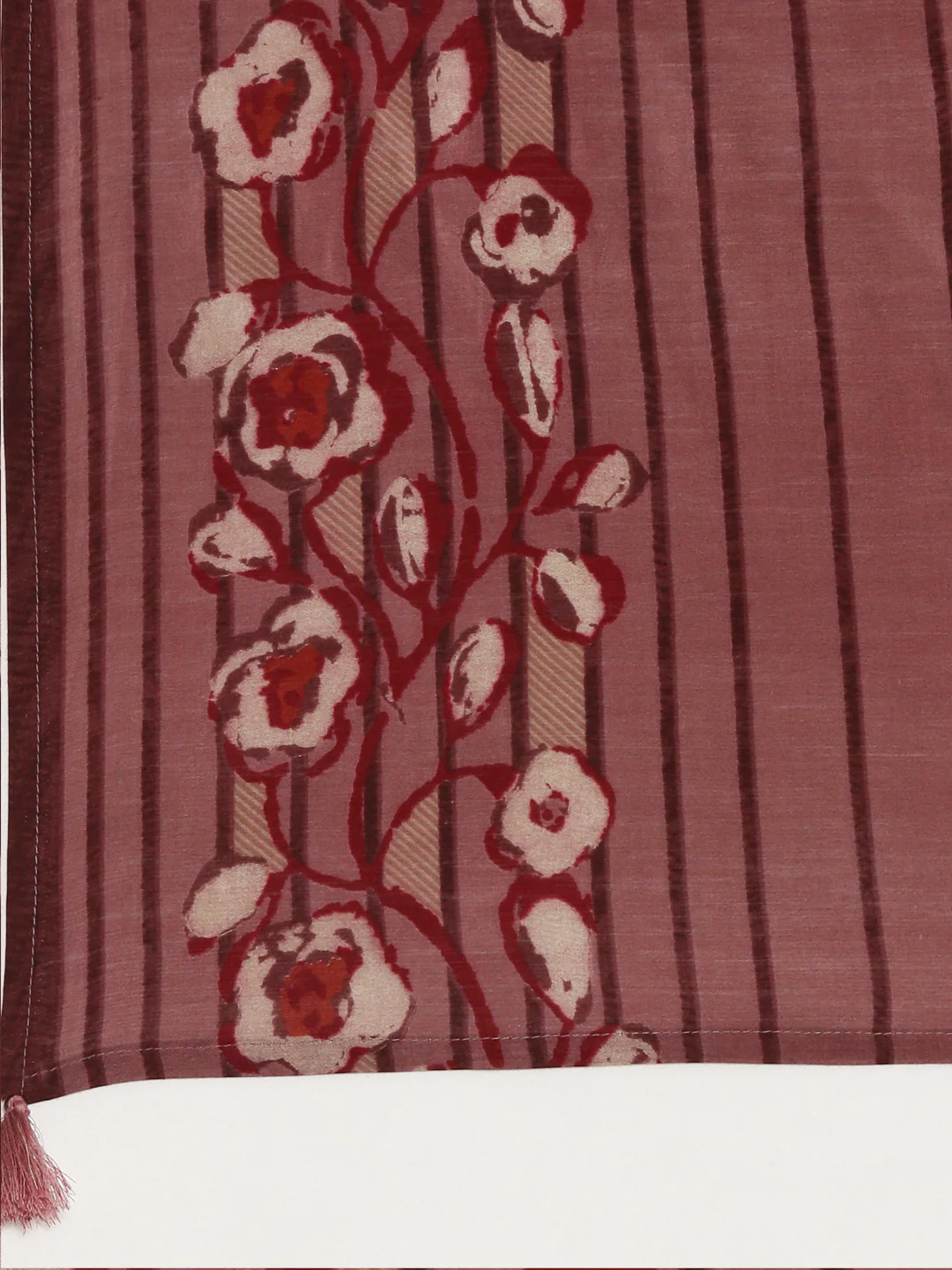 Neerus Maroon Pleated Straight Printed Readymade suits - Image 7
