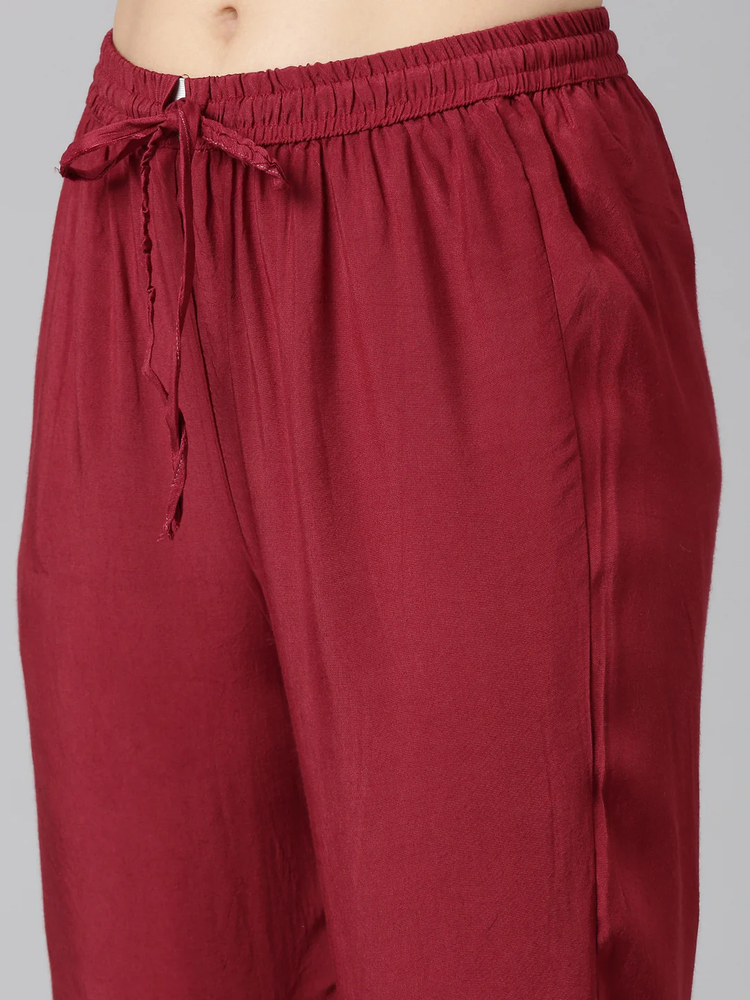 Neerus Maroon Regular Straight Embroidered Readymade suits - Image 6