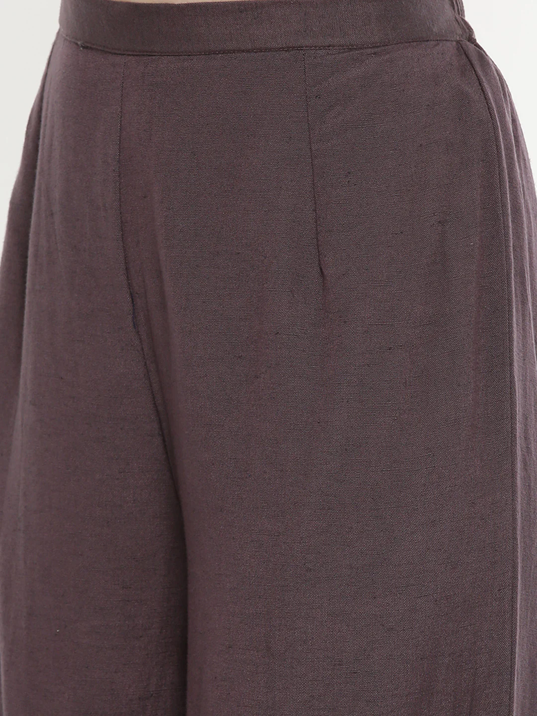 Neerus Mauve Printed High Low Kurta - Image 6