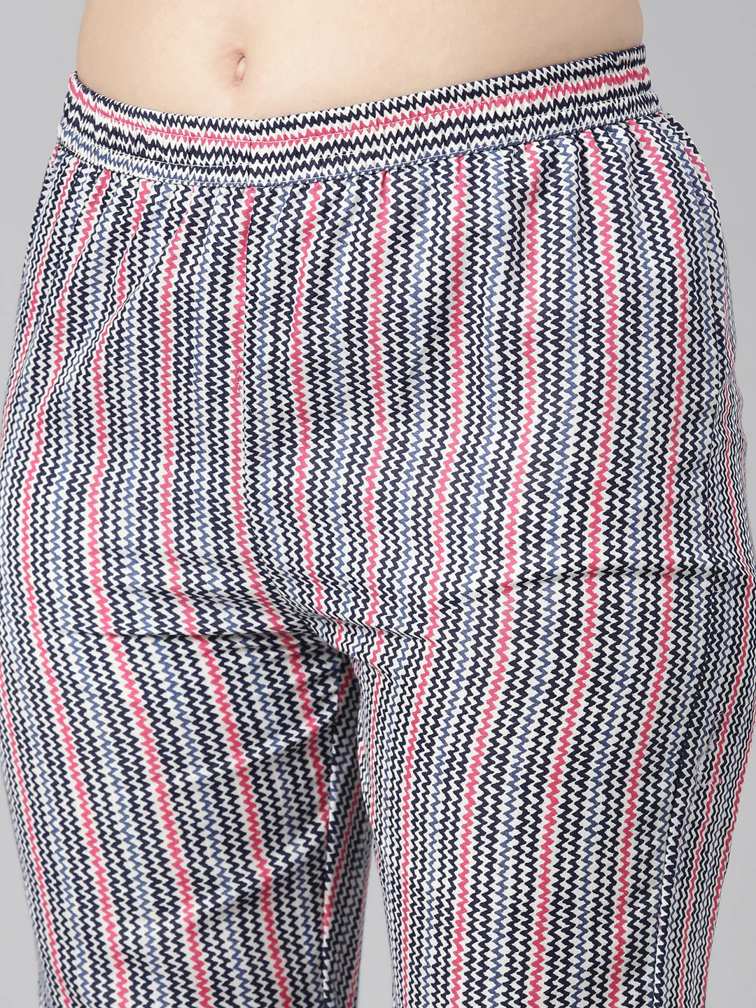 Neerus Multi Printed Straight Kurta and Trousers With Dupatta - Image 6