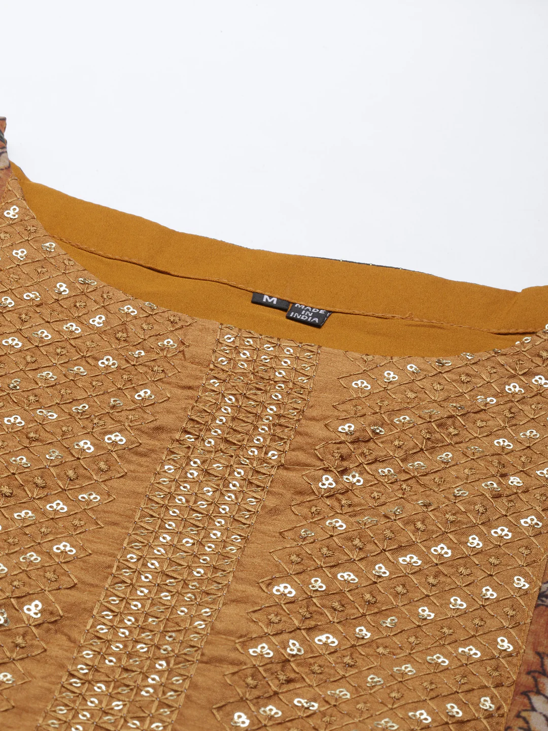 Neerus Mustard Color Georgette Fabric Kurta - Image 2