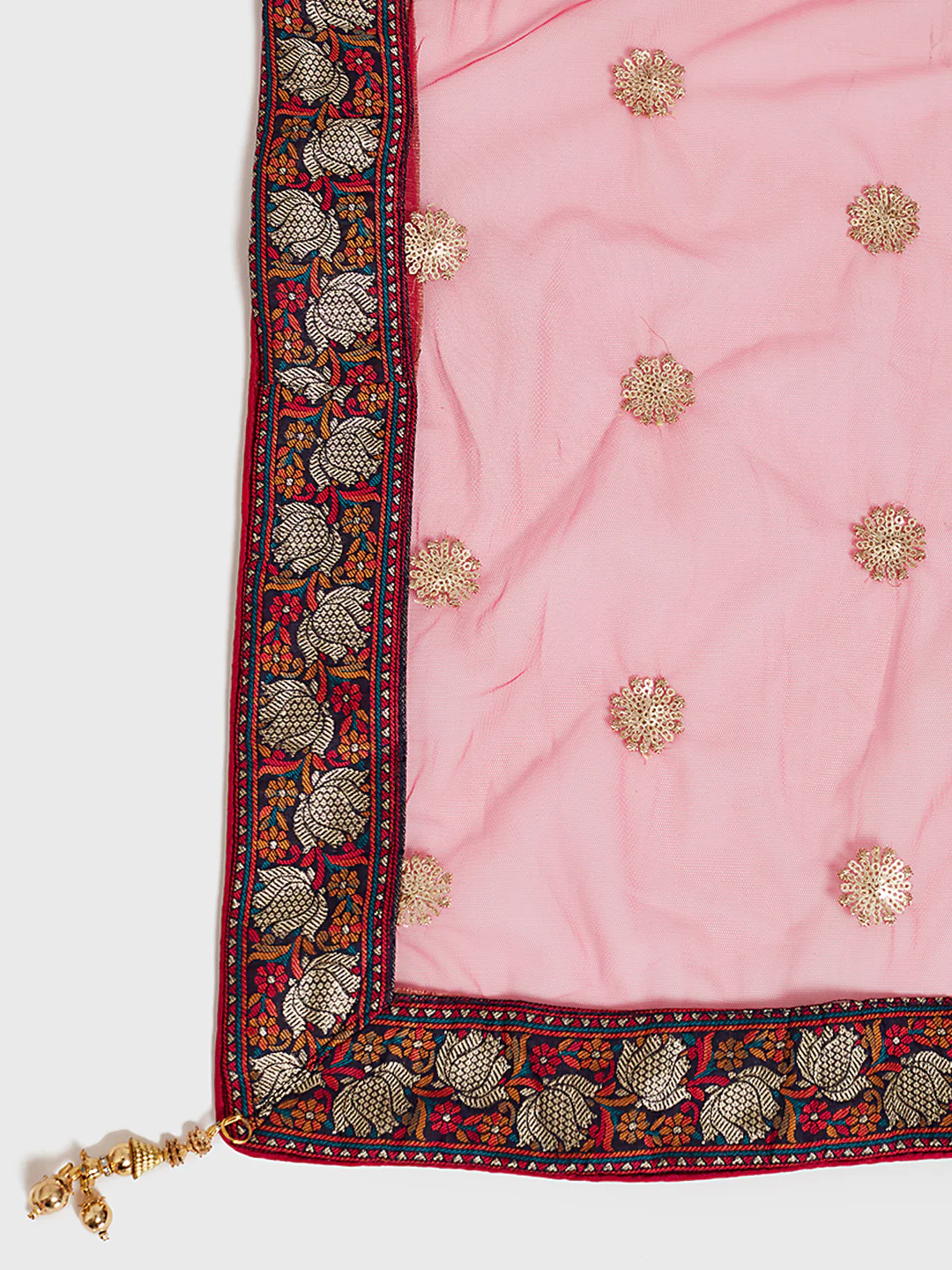 Neerus Navy Blue Color Muslin Fabric Suit-Pant - Image 5
