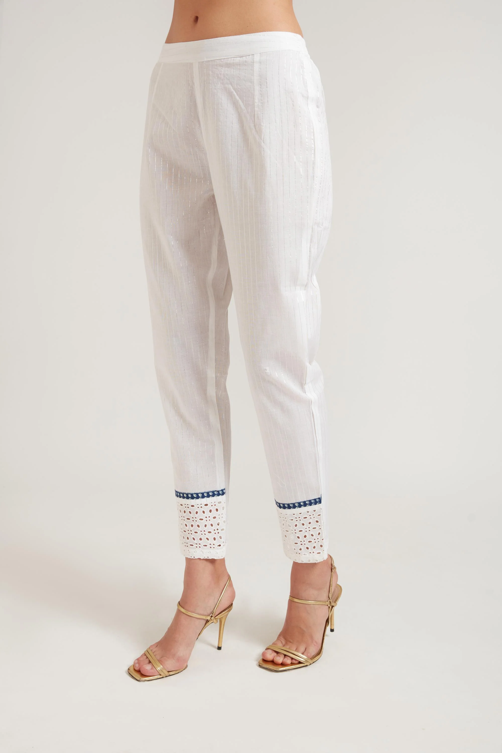 Neerus Off White Color Cotton Fabric Suit Set - Image 7