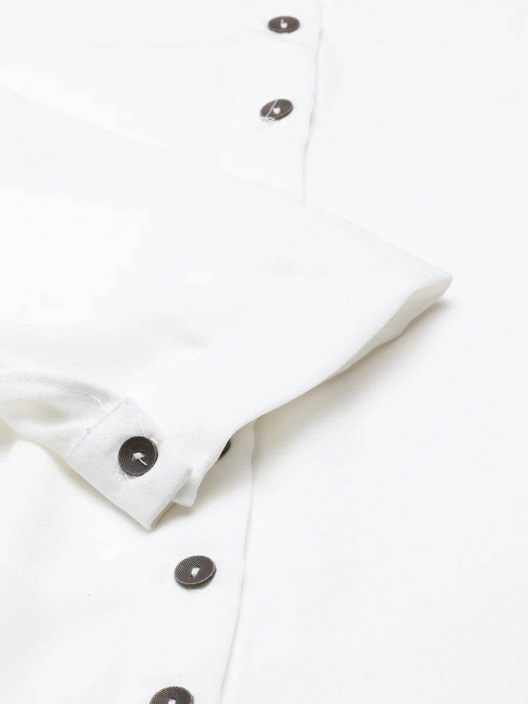 Neerus Off White Color Slub Rayon Fabric Kurta - Image 7