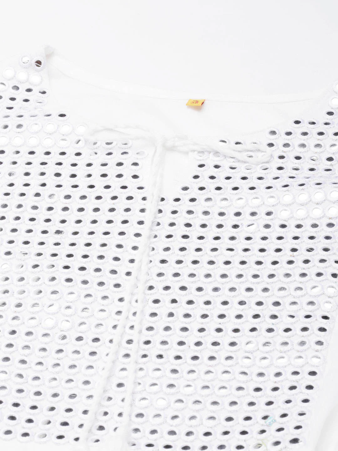 Neerus Off White Straight Casual Solid Anarkali Kurta - Image 6