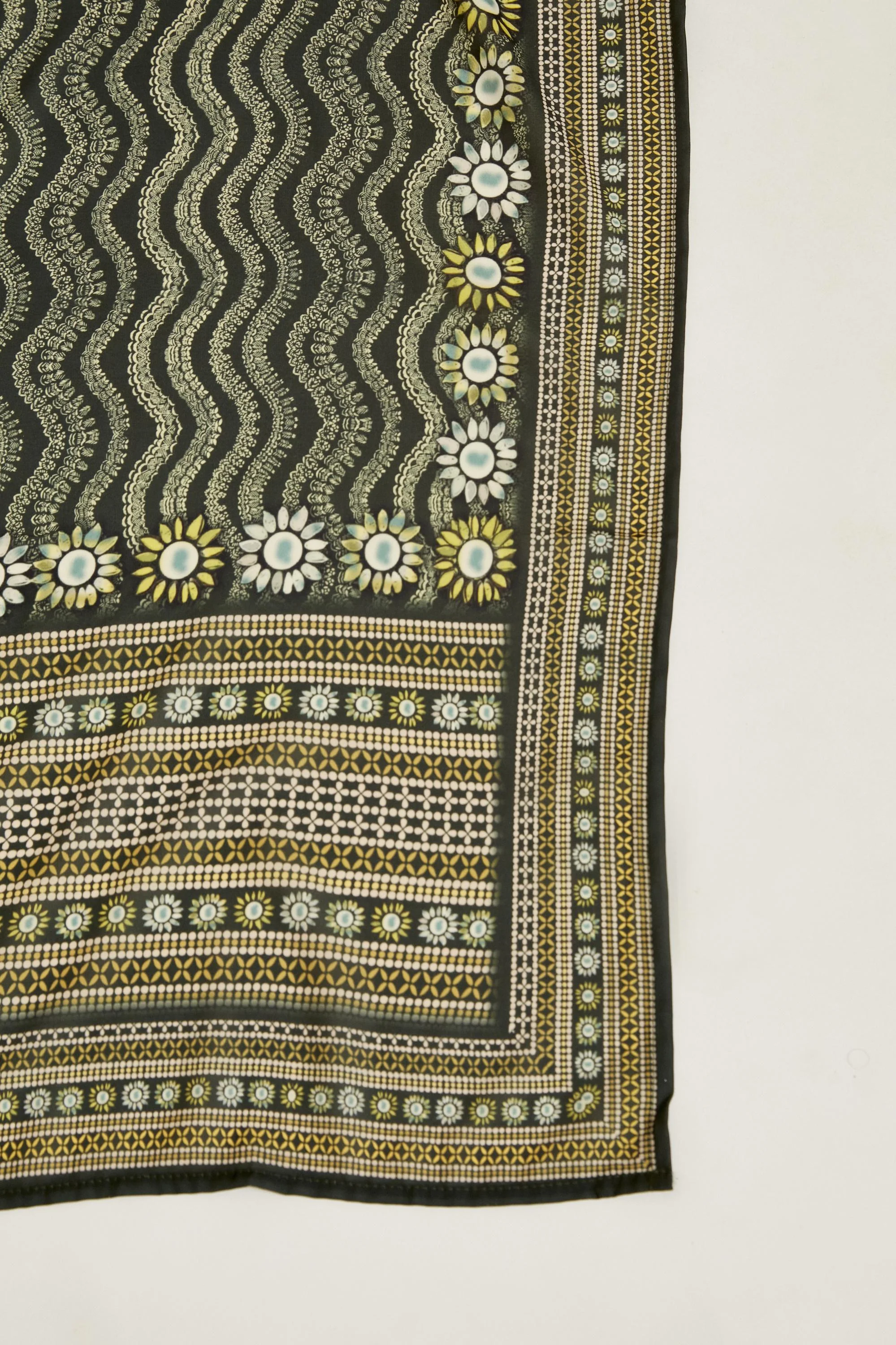 Neerus Olive Color Chiken Fabric Kurta Set - Image 6